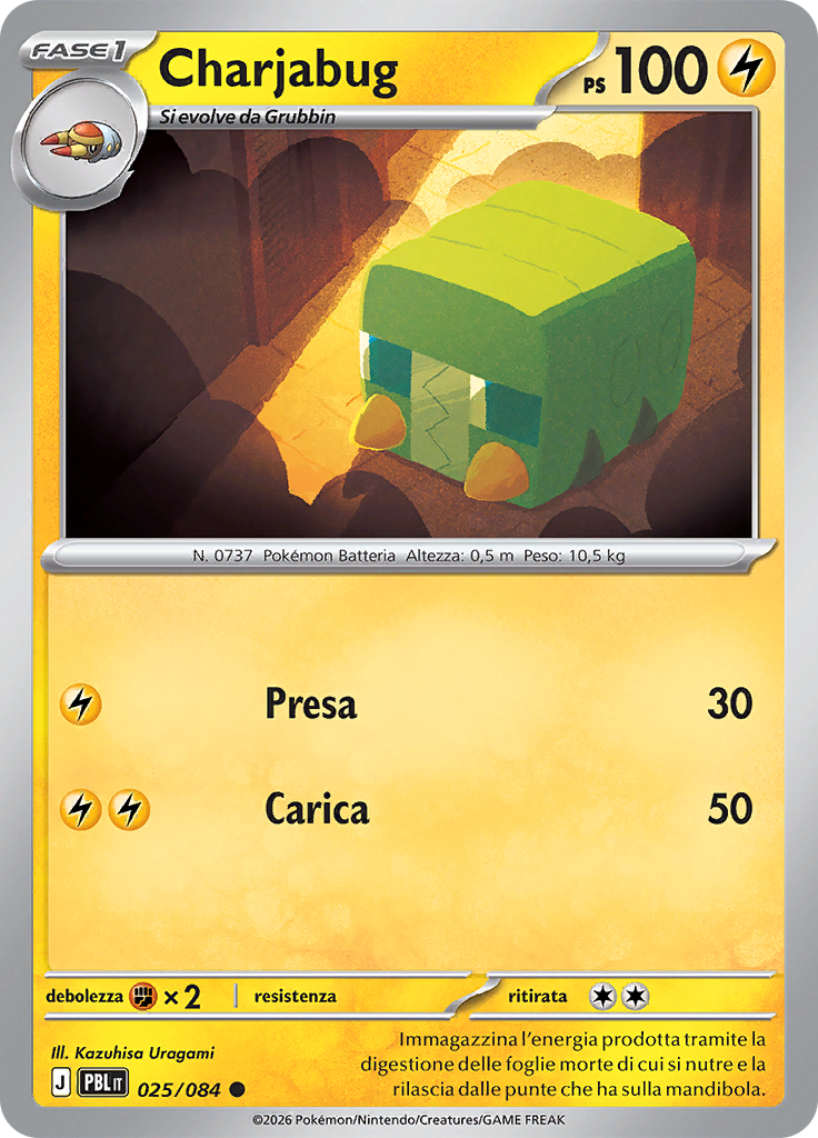 Charjabug 025 — Buio Pesto (Italian Pokémon TCG card)