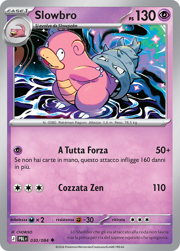 Slowbro 030 — Buio Pesto (Italian Pokémon TCG card)