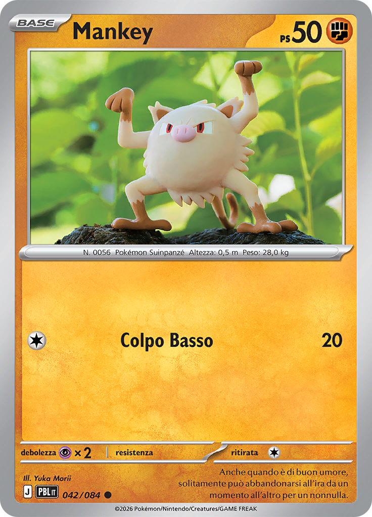 Mankey 042 — Buio Pesto (Italian Pokémon TCG card)