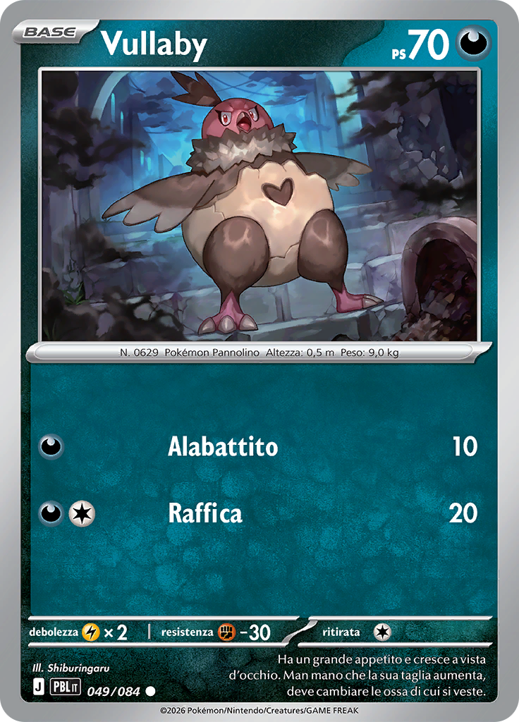 Vullaby 049 — Buio Pesto (Italian Pokémon TCG card)