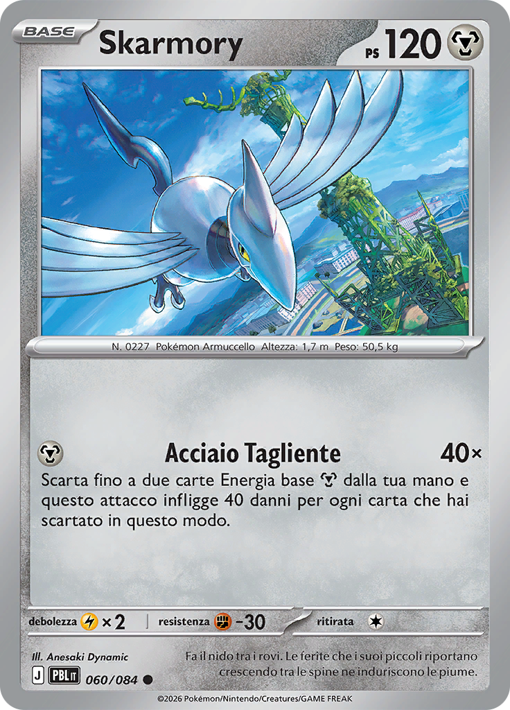 Skarmory 060 — Buio Pesto (Italian Pokémon TCG card)