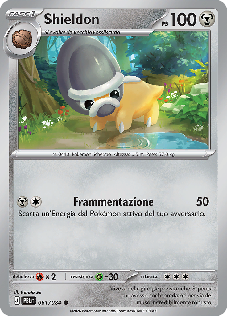 Shieldon 061 — Buio Pesto (Italian Pokémon TCG card)