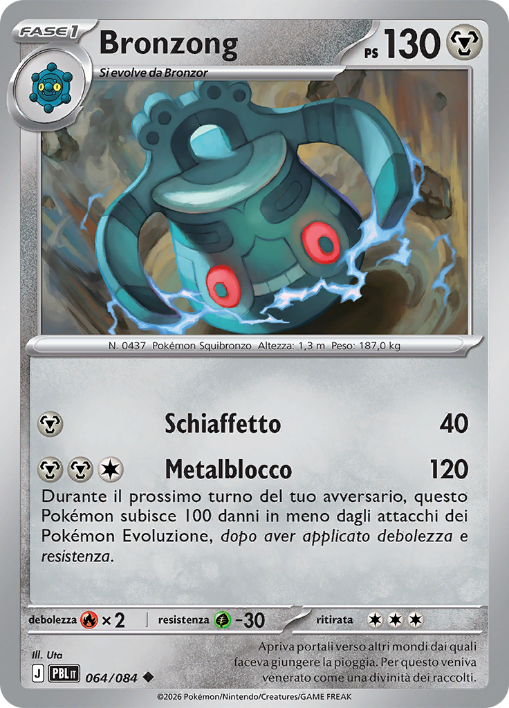 Bronzong 064 — Buio Pesto (Italian Pokémon TCG card)