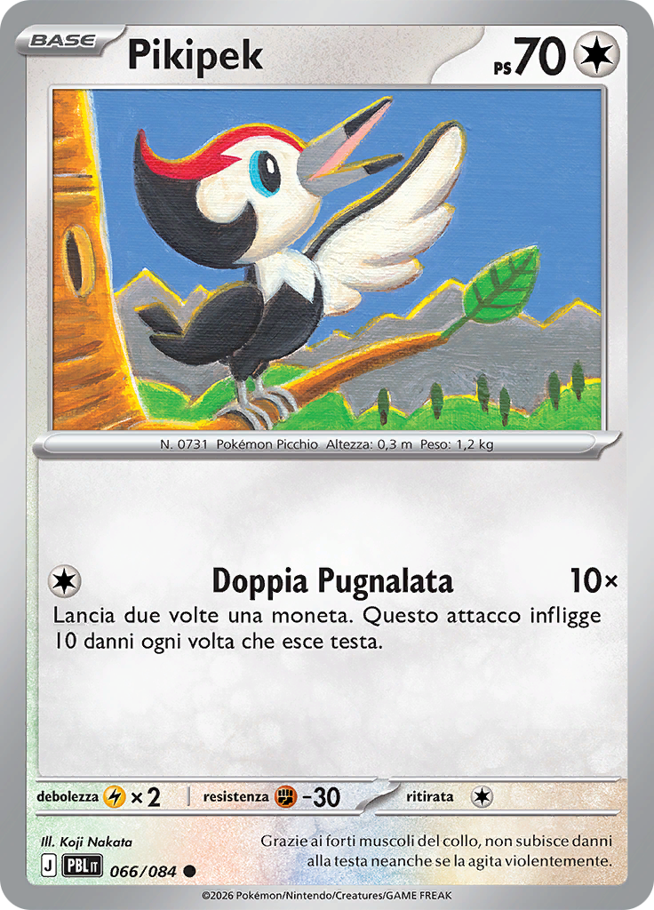 Pikipek 066 — Buio Pesto (Italian Pokémon TCG card)