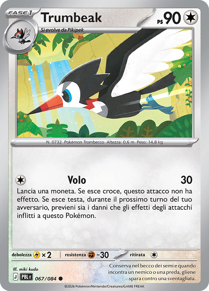 Trumbeak 067 — Buio Pesto (Italian Pokémon TCG card)