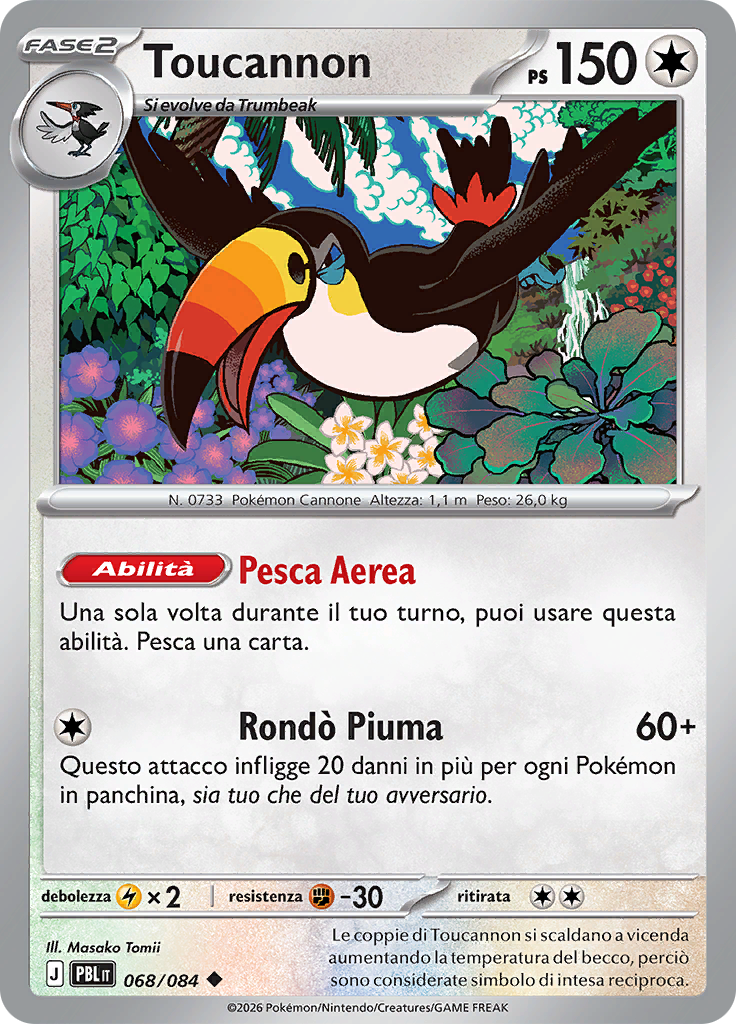 Toucannon 068 — Buio Pesto (Italian Pokémon TCG card)