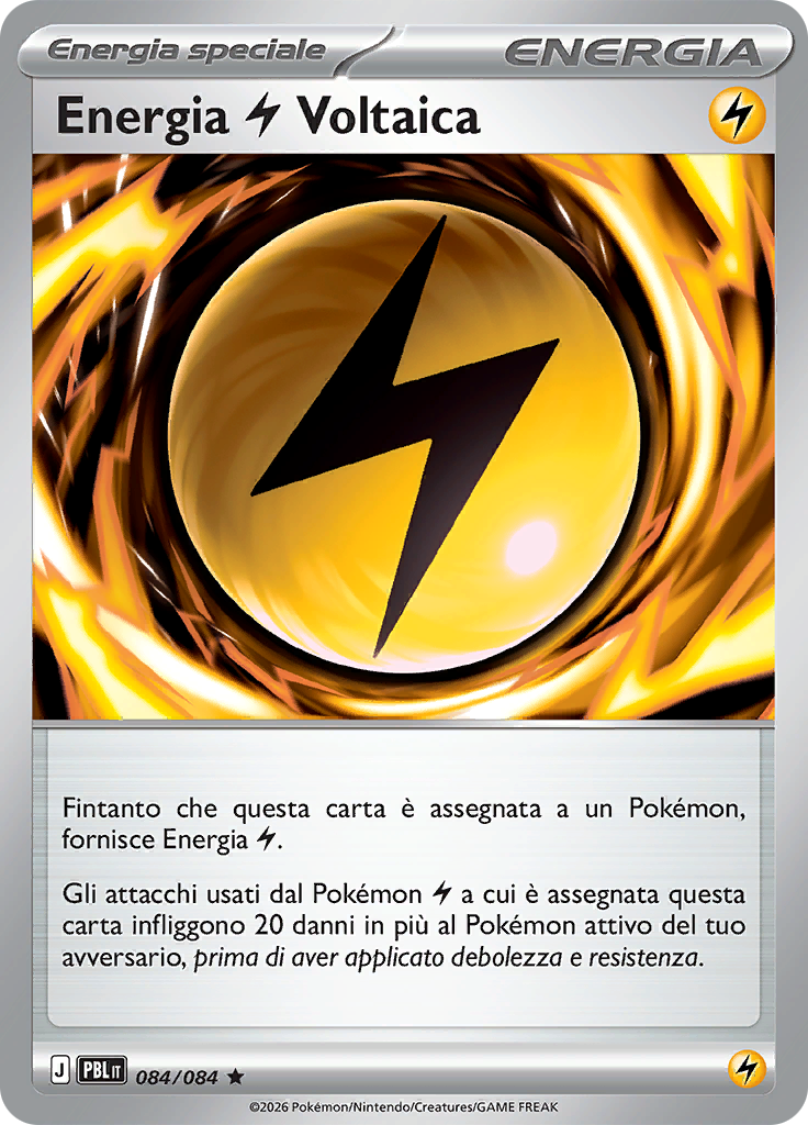 Energia Lampo Voltaica 084 — Buio Pesto (Italian Pokémon TCG card)