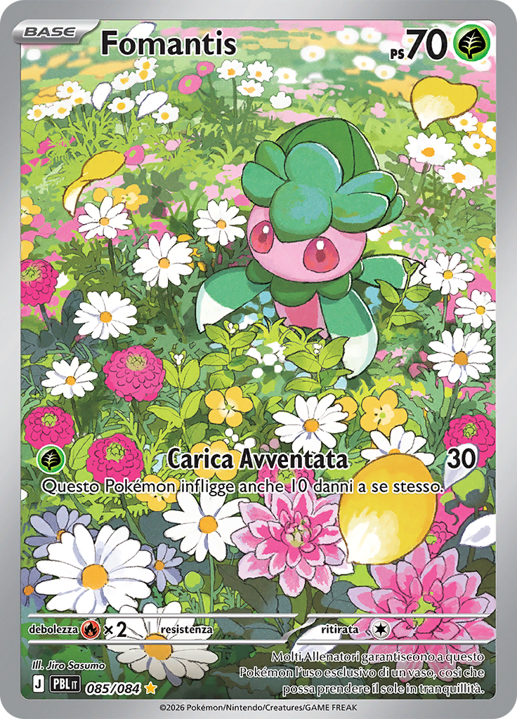 Fomantis 085 — Buio Pesto (Italian Pokémon TCG card)