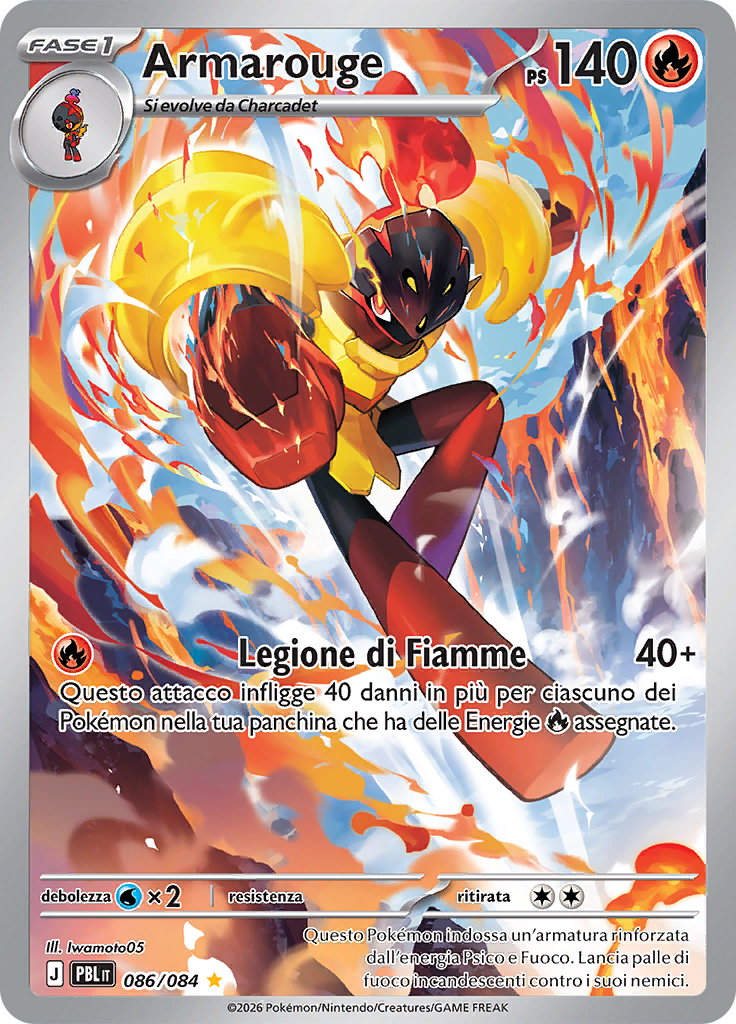 Armarouge 086 — Buio Pesto (Italian Pokémon TCG card)