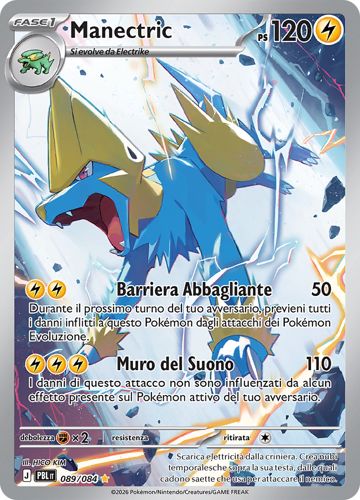 Manectric 089 — Buio Pesto (Italian Pokémon TCG card)