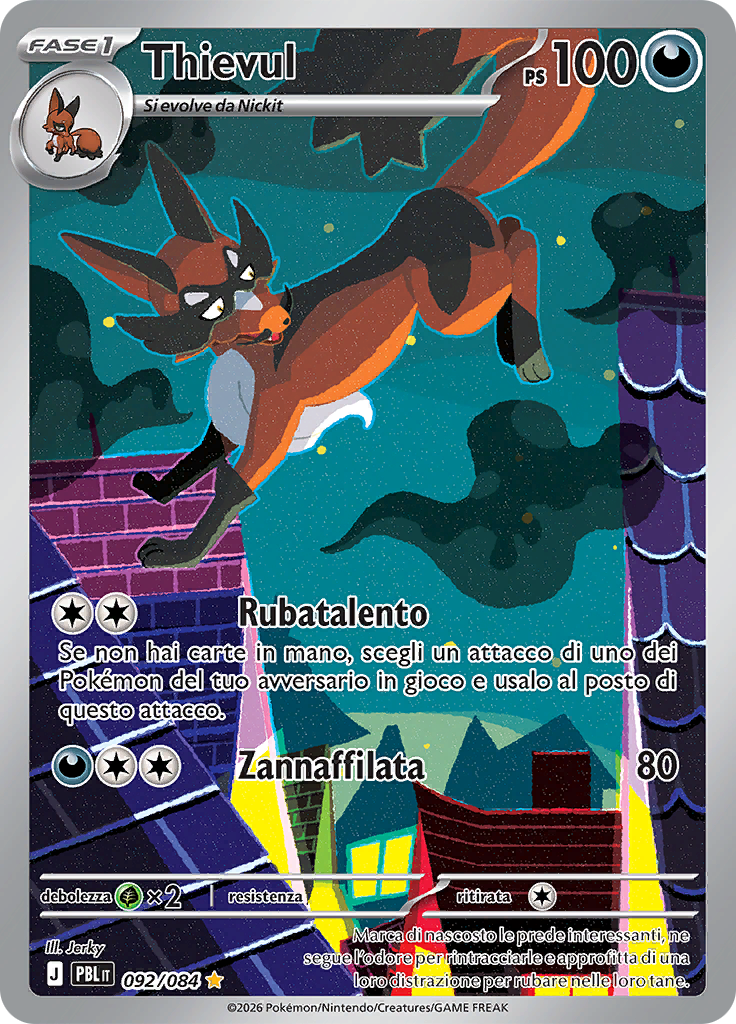 Thievul 092 — Buio Pesto (Italian Pokémon TCG card)
