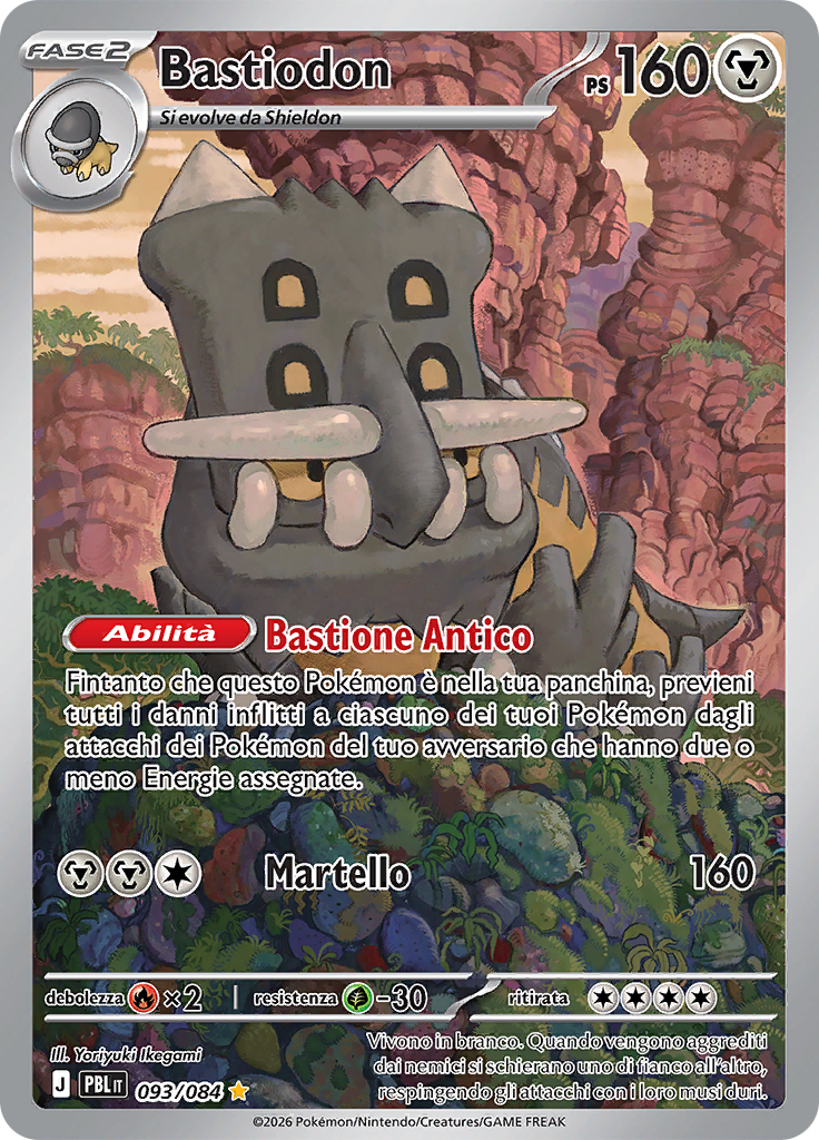 Bastiodon 093 — Buio Pesto (Italian Pokémon TCG card)