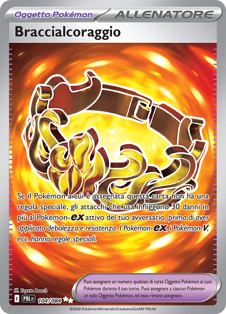 Braccialcoraggio 104 — Buio Pesto (Italian Pokémon TCG card)
