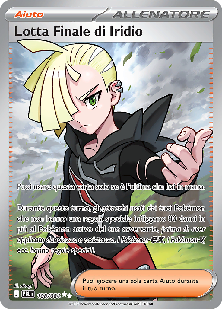 Lotta Finale di Iridio 108 — Buio Pesto (Italian Pokémon TCG card)