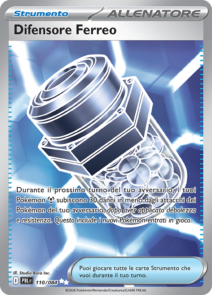 Difensore Ferreo 110 — Buio Pesto (Italian Pokémon TCG card)