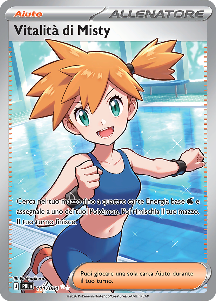 Vitalità di Misty 111 — Buio Pesto (Italian Pokémon TCG card)