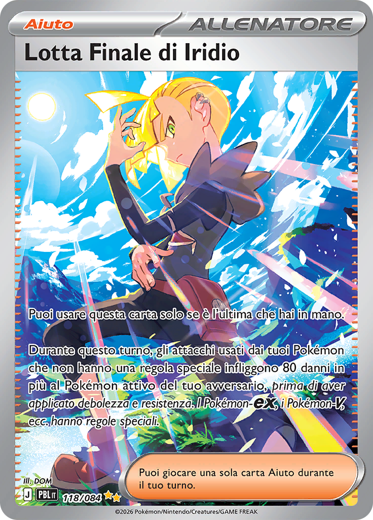 Lotta Finale di Iridio 118 — Buio Pesto (Italian Pokémon TCG card)