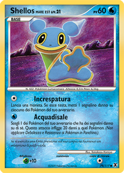 Shellos East Sea Pokémon TCG cards