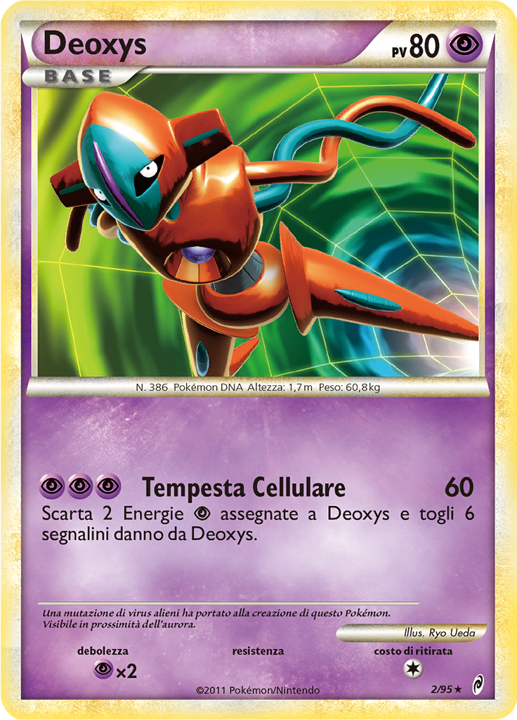 Deoxys 2/95 — Richiamo delle Leggende (Italian Pokémon TCG card)