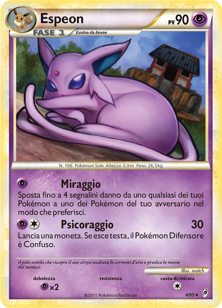 Espeon 4/95 — Richiamo delle Leggende (Italian Pokémon TCG card)