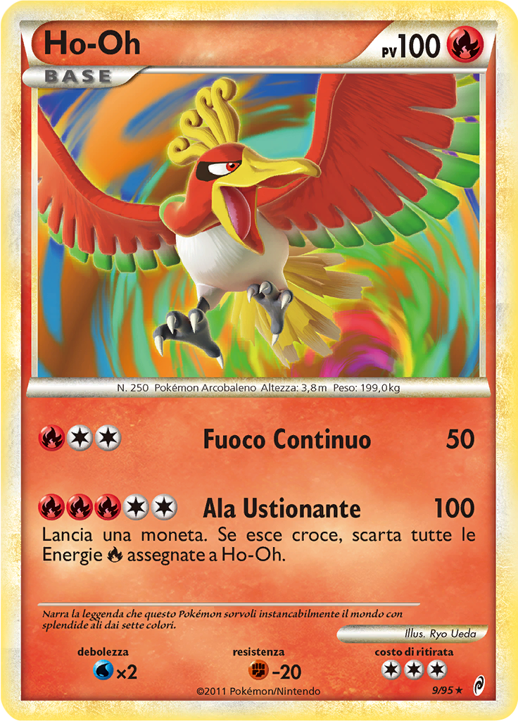 Ho-Oh 9/95 — Richiamo delle Leggende (Italian Pokémon TCG card)