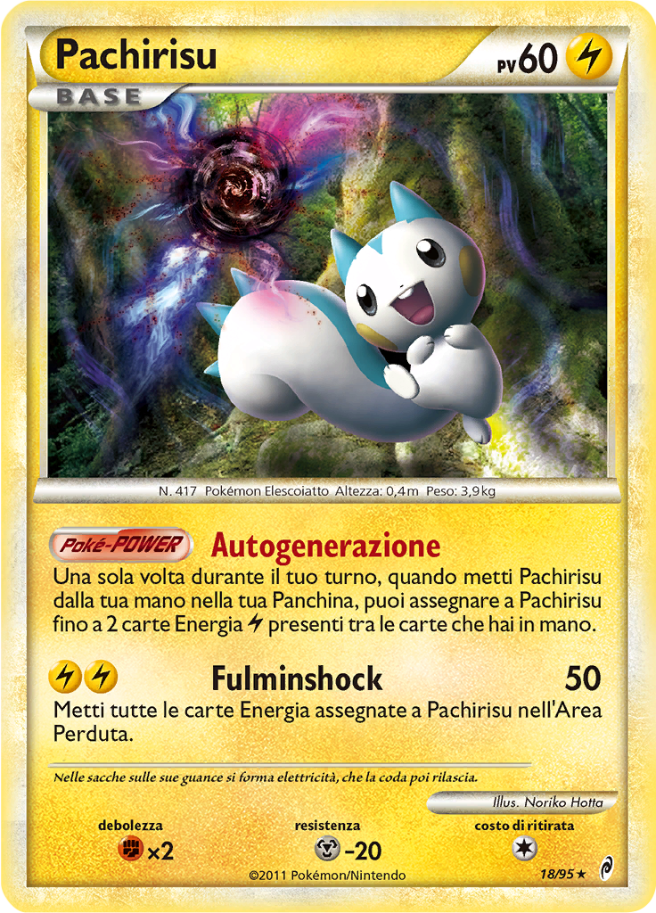 Pachirisu 18/95 — Richiamo delle Leggende (Italian Pokémon TCG card)
