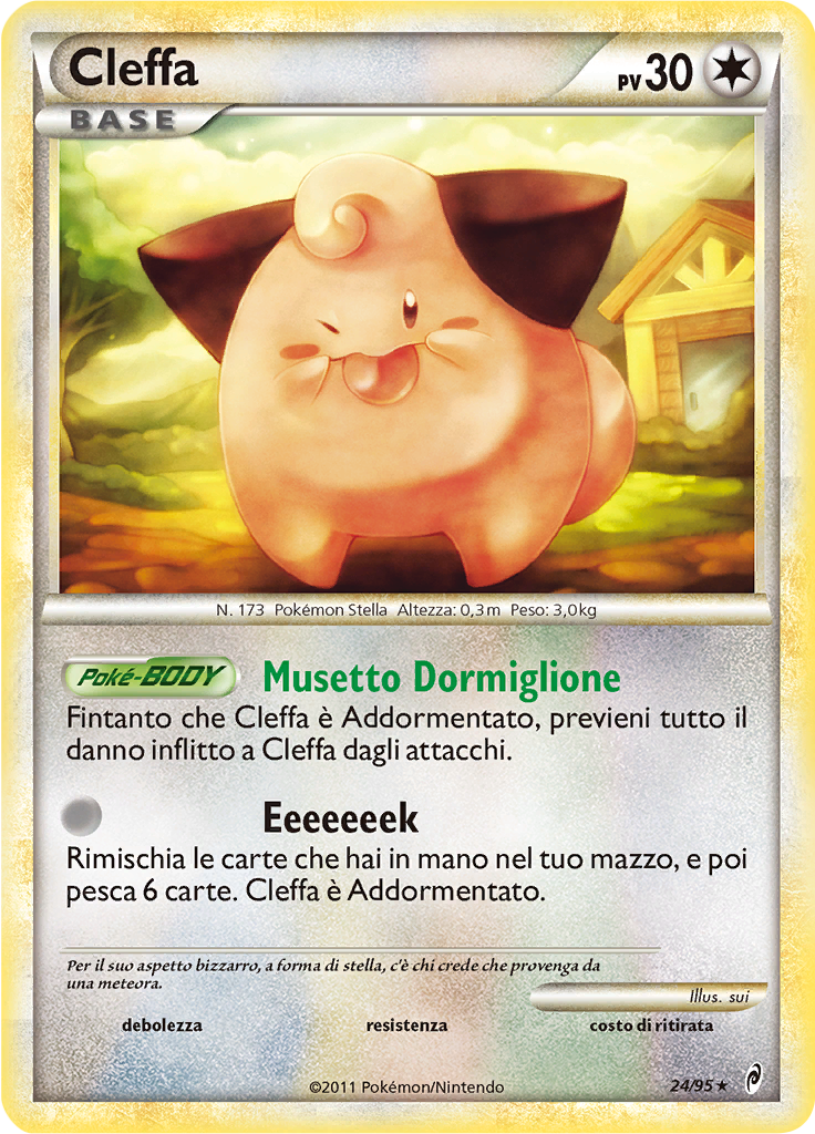 Cleffa 24/95 — Richiamo delle Leggende (Italian Pokémon TCG card)