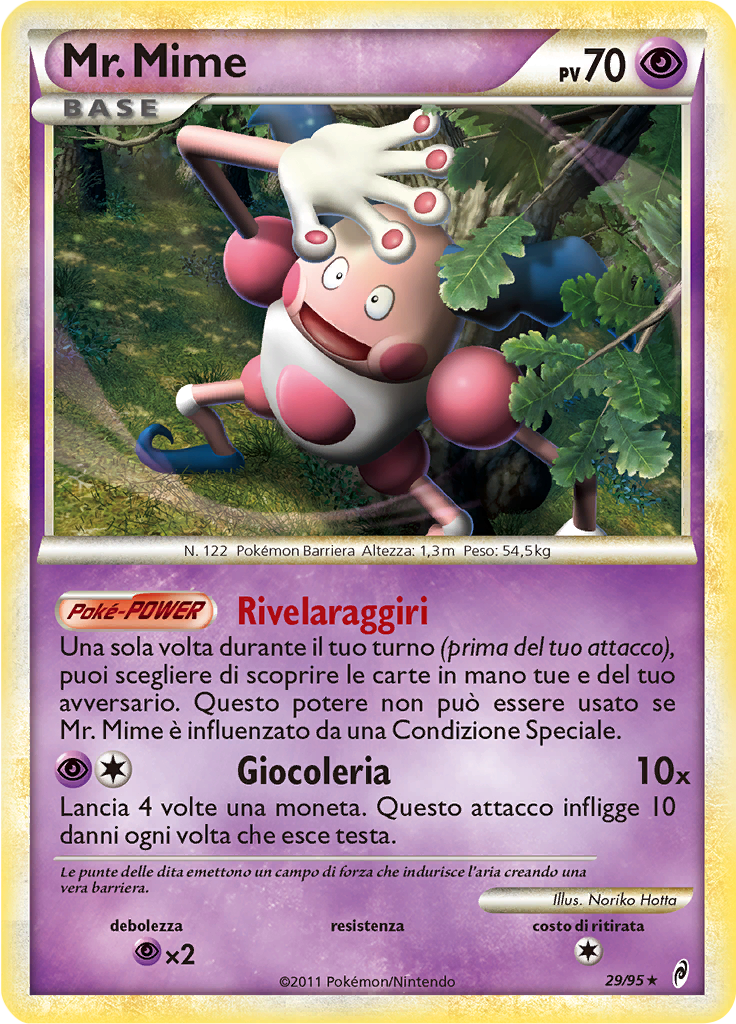 Mr. Mime 29/95 — Richiamo delle Leggende (Italian Pokémon TCG card)