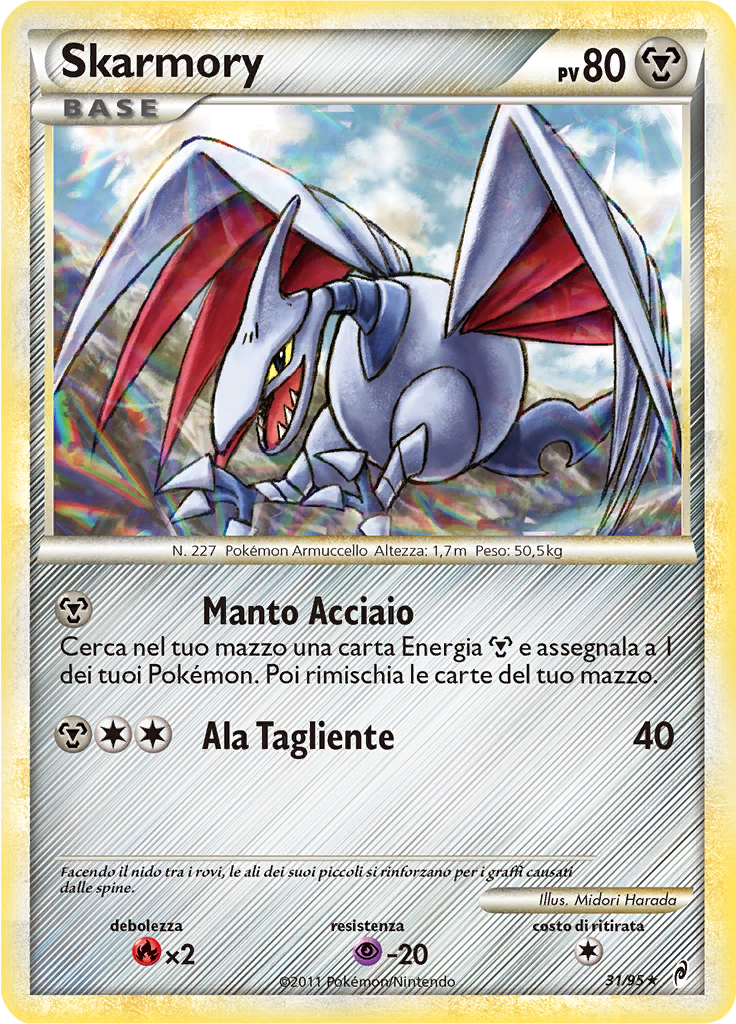 Skarmory 31/95 — Richiamo delle Leggende (Italian Pokémon TCG card)