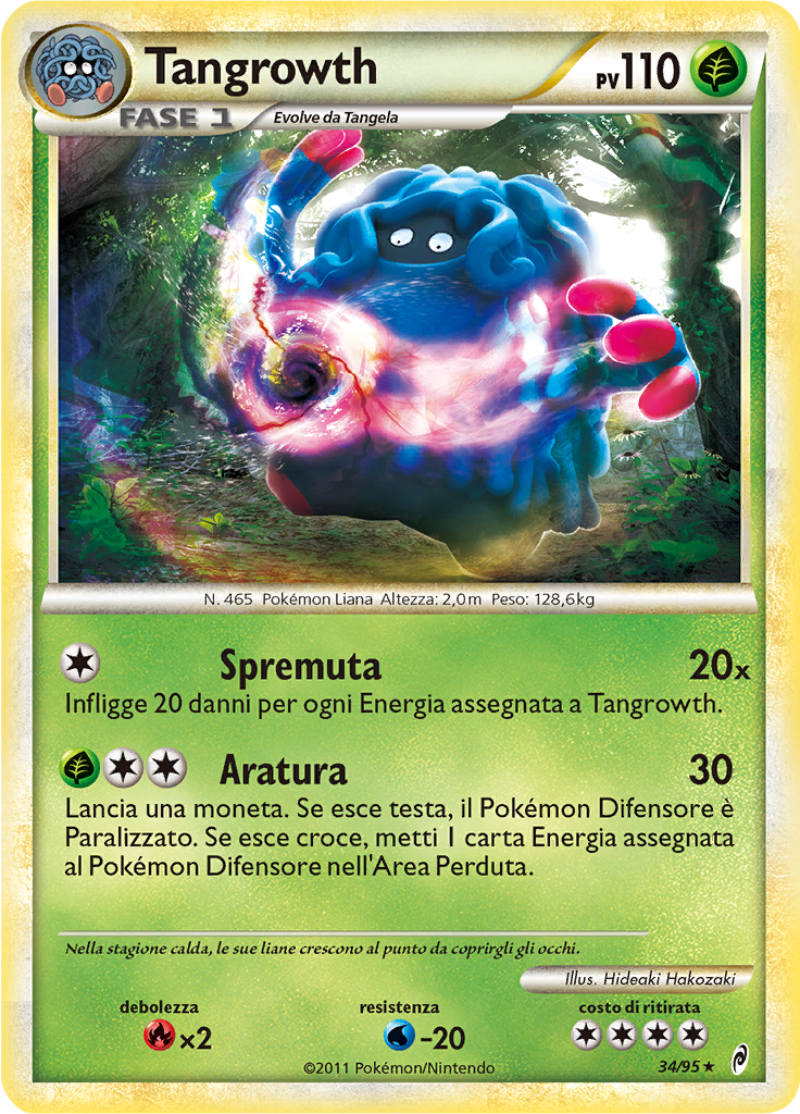 Tangrowth 34/95 — Richiamo delle Leggende (Italian Pokémon TCG card)