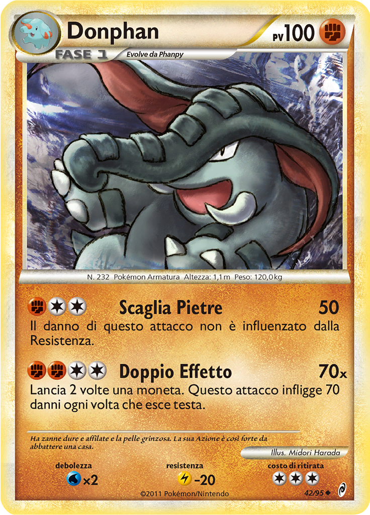 Donphan 42/95 — Richiamo delle Leggende (Italian Pokémon TCG card)