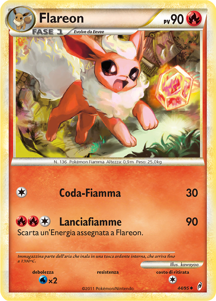 Flareon 44/95 — Richiamo delle Leggende (Italian Pokémon TCG card)