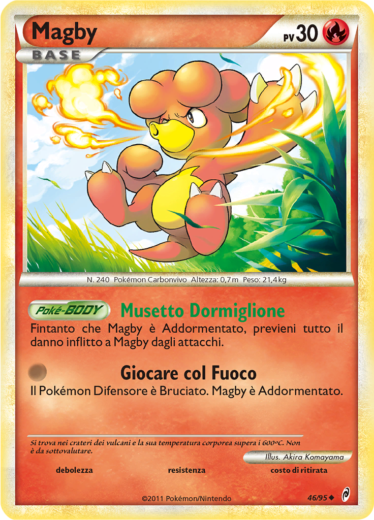 Magby 46/95 — Richiamo delle Leggende (Italian Pokémon TCG card)