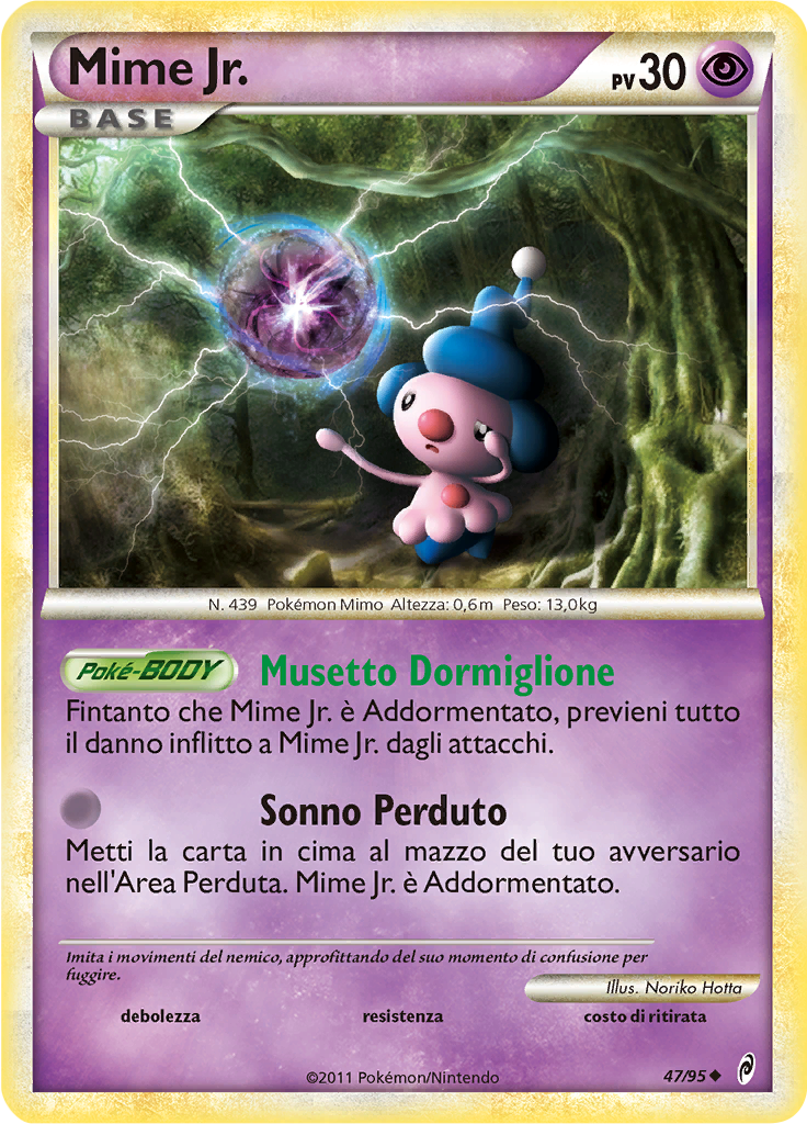 Mime Jr. 47/95 — Richiamo delle Leggende (Italian Pokémon TCG card)