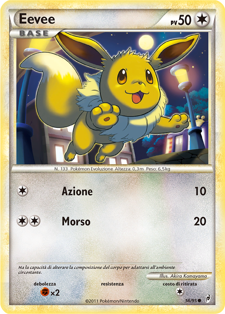Eevee 56/95 — Richiamo delle Leggende (Italian Pokémon TCG card)