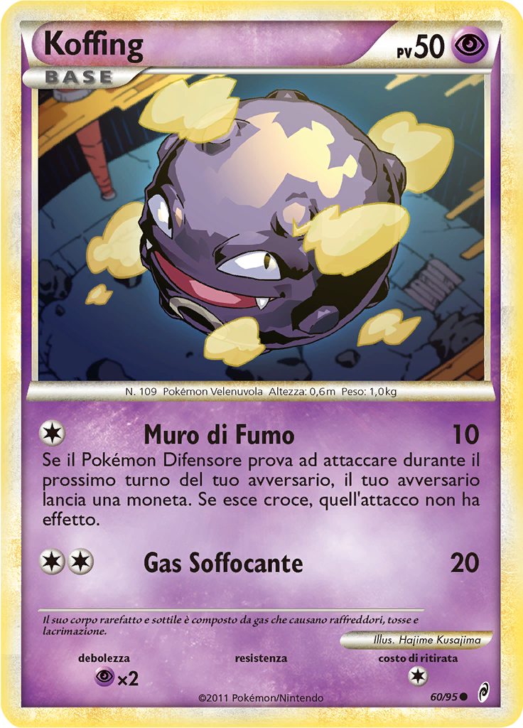 Koffing 60/95 — Richiamo delle Leggende (Italian Pokémon TCG card)
