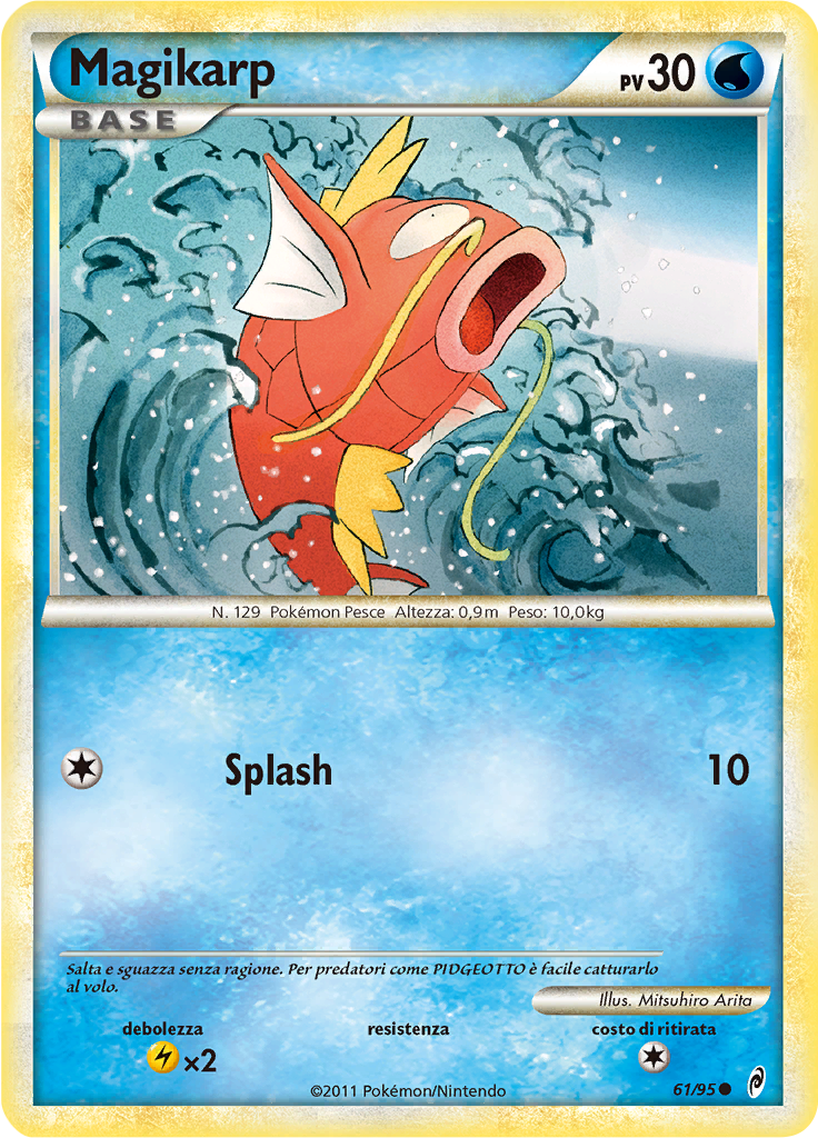 Magikarp 61/95 — Richiamo delle Leggende (Italian Pokémon TCG card)