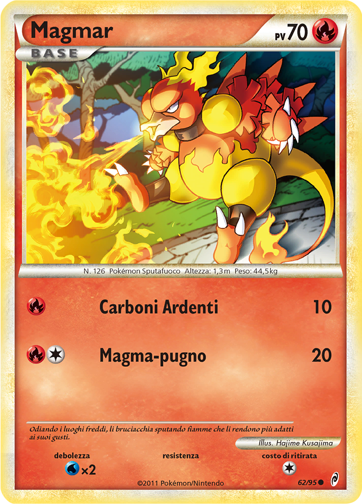 Magmar 62/95 — Richiamo delle Leggende (Italian Pokémon TCG card)
