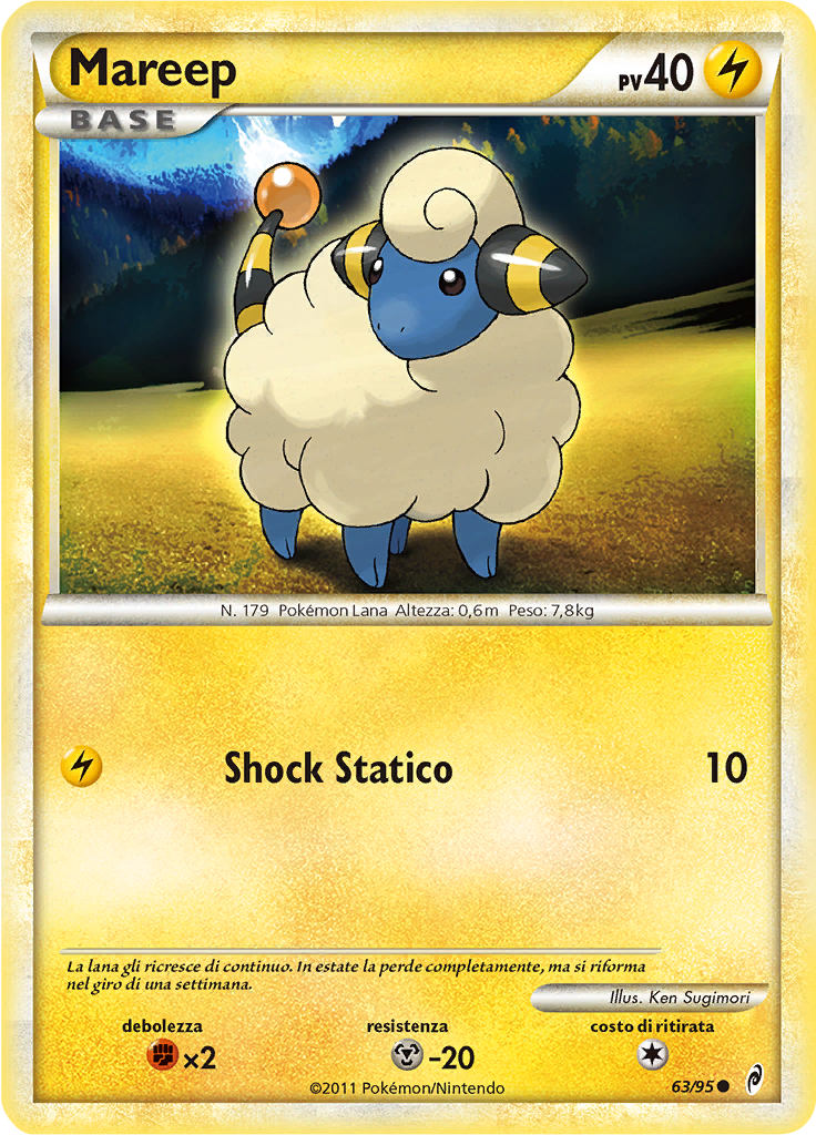 Mareep 63/95 — Richiamo delle Leggende (Italian Pokémon TCG card)
