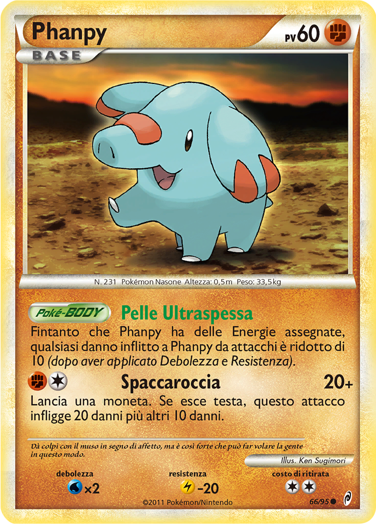 Phanpy 66/95 — Richiamo delle Leggende (Italian Pokémon TCG card)