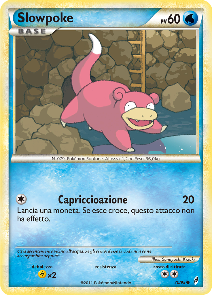 Slowpoke 70/95 — Richiamo delle Leggende (Italian Pokémon TCG card)