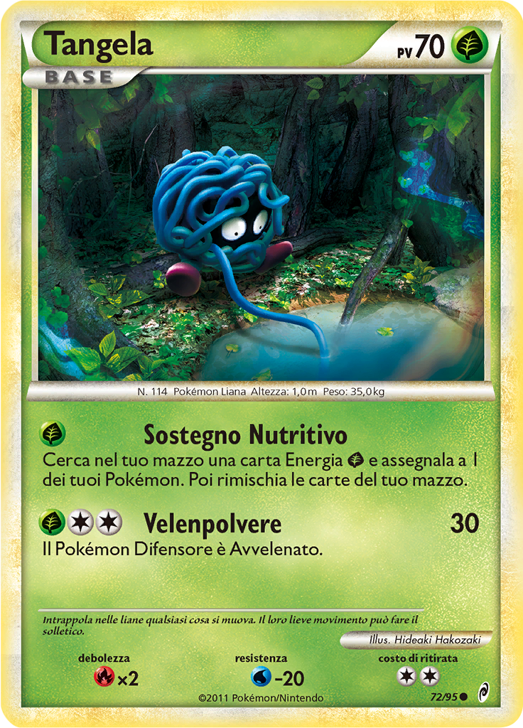 Tangela 72/95 — Richiamo delle Leggende (Italian Pokémon TCG card)