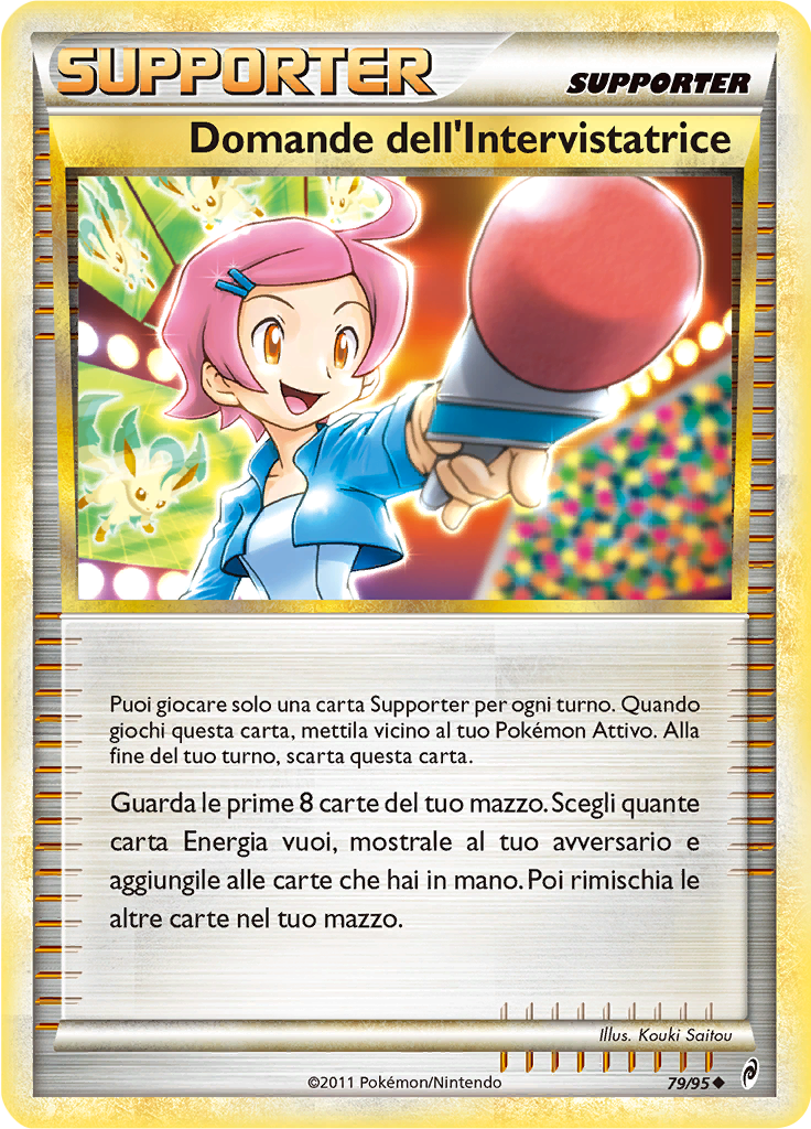 Domande dell'Intervistatrice 79/95 — Richiamo delle Leggende (Italian Pokémon TCG card)