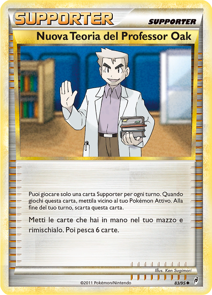Nuova Teoria del Professor Oak 83/95 — Richiamo delle Leggende (Italian Pokémon TCG card)