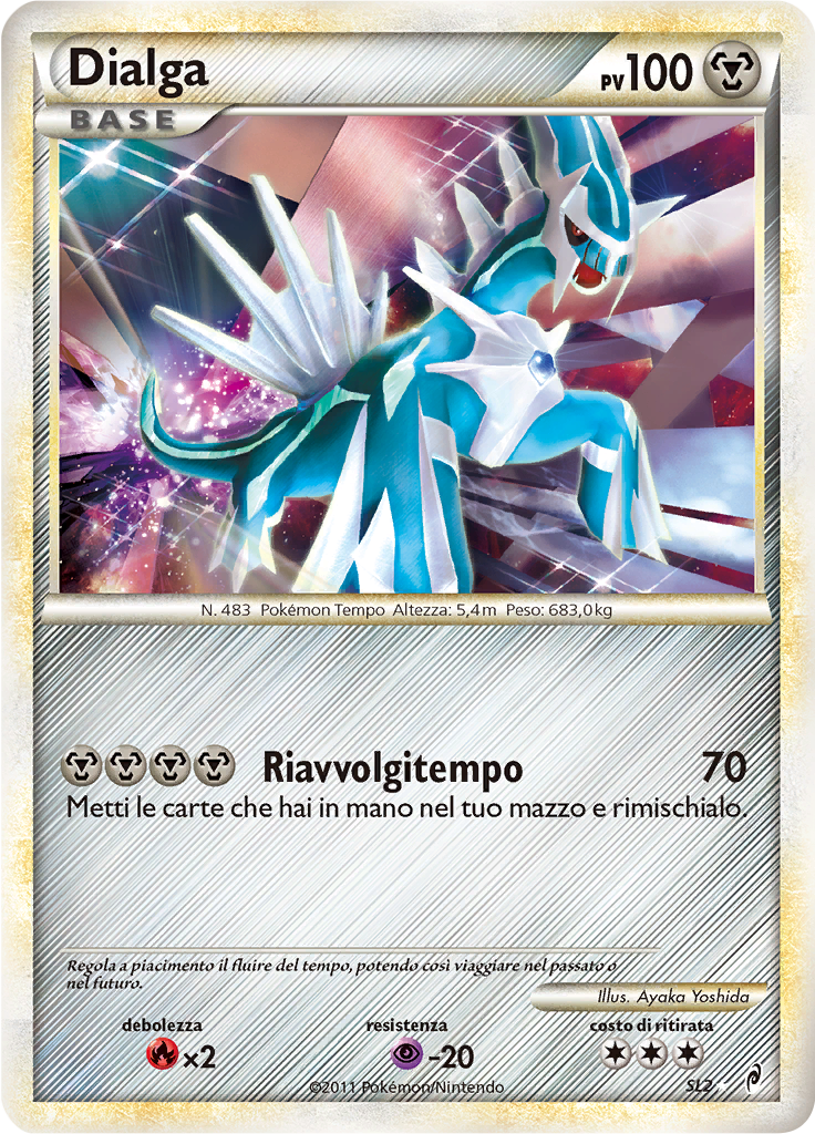 Dialga SL2 — Richiamo delle Leggende (Italian Pokémon TCG card)