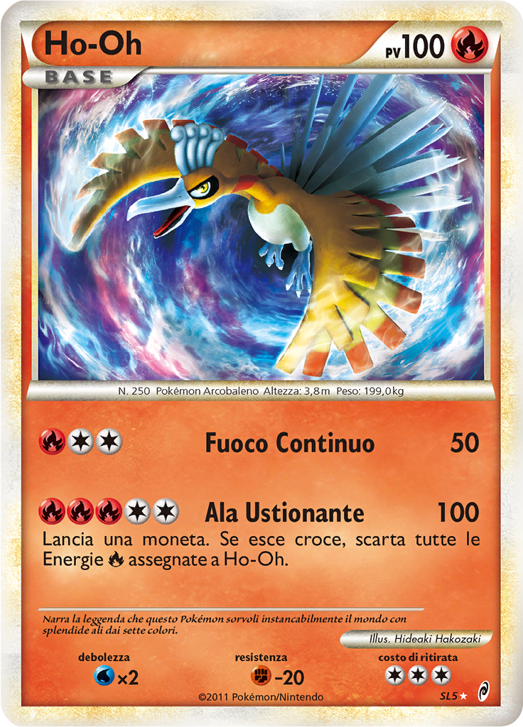 Ho-Oh SL5 — Richiamo delle Leggende (Italian Pokémon TCG card)