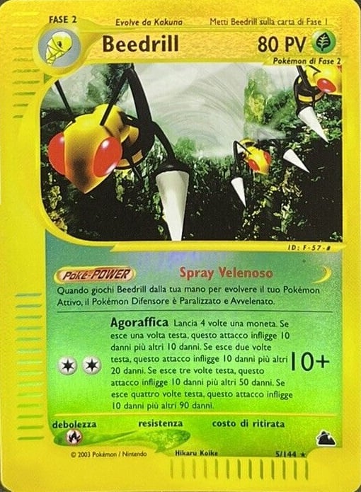 Beedrill 005 — Skyridge (Italian Pokémon TCG card)