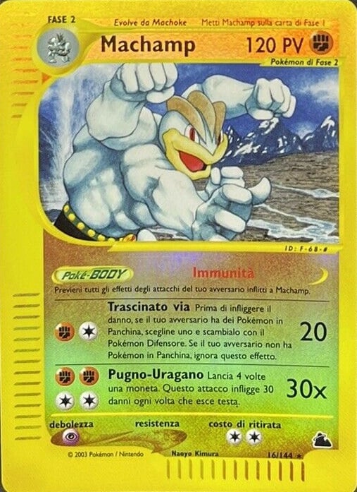 Machamp 016 — Skyridge (Italian Pokémon TCG card)