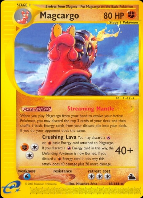 Magcargo 018 — Skyridge (Italian Pokémon TCG card)