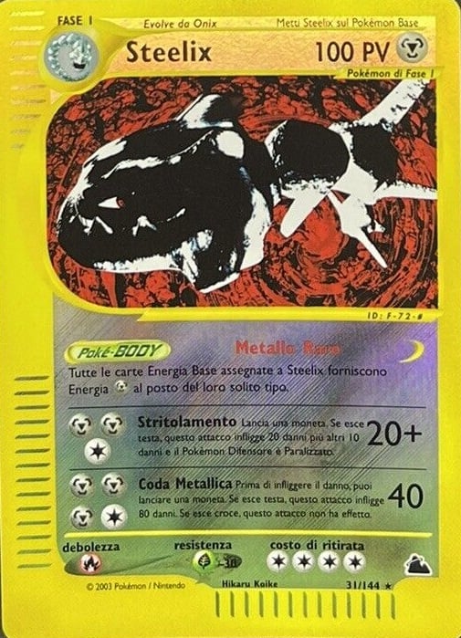 Steelix 031 — Skyridge (Italian Pokémon TCG card)